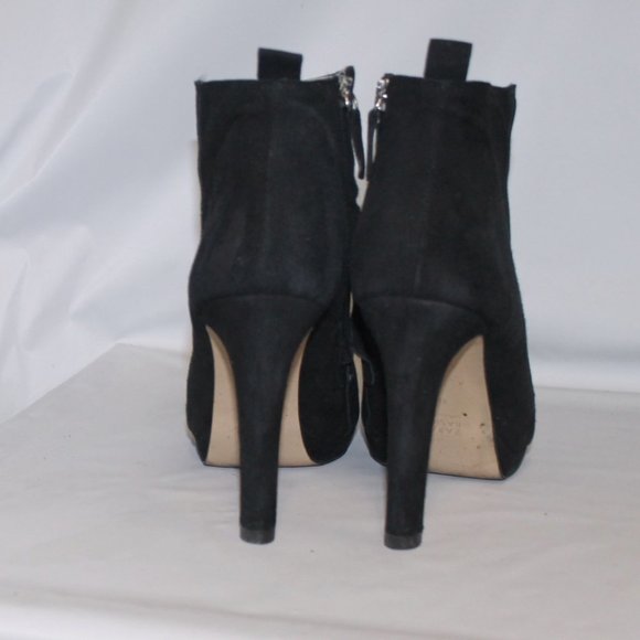 Zara Collection Side Zip Stiletto Heels Small Platform Ankle Boot Bootie Shoes - Picture 7 of 10